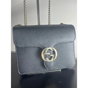 Pre-owned Leather Shoulder Bags Gucci Interlocking G Shoulder Bag