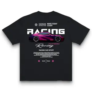 Sweet Cool Racing Trend California Racing Culture Theme Casual Top