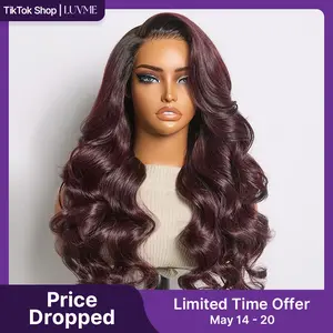 【NEW Drop】Luvme All-Day Comfort Wig 180% Density Rich Dark Plum Loose Body Wave PartingMax Glueless 7x6 Closure HD Lace Wig Pre-Cut Lace Limited Time Offer TikTok Exclusive #luvmenewarrivals