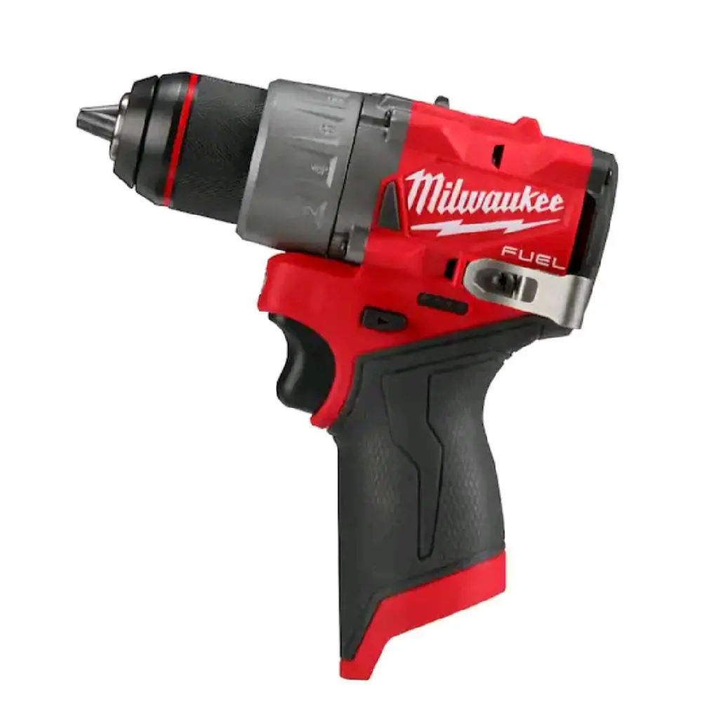 Milwaukee M12 Fuel Drill Driver (Tool Only) - Compact Cordless Multifunctional Power Tool, Compact Power Tool Drill Drivers, Cordless Power Drill Drivers
