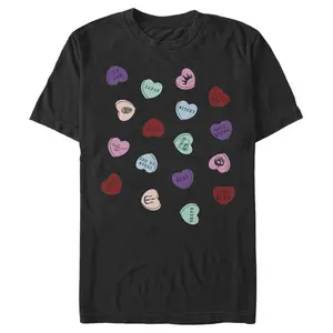 Men's Disney Villains Valentine's Day Candy Hearts T-Shirt