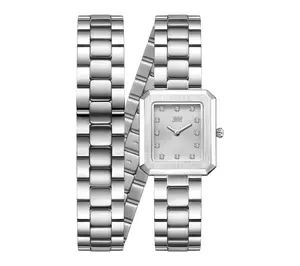 JBW Women's Arc Stainless Lab Grown Diamond Wrap Watch