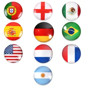 2026 New Football Themed Badge Gift for Her Him Iconic Logo Plastic Patch for Outfit Decoration Soccer Match Theme Party Uniform