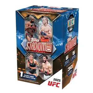 Topps 2025 Stadium Club UFC Factory Sealed Value Box - Premium Trading Cards with Authentic Collectibles & Detailed Fighter Statistics