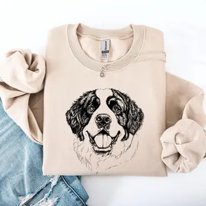 Saint Bernard, Pet, Dog Breed Sweatshirt, Crew Neck, Women's, Crewneck