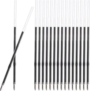 Retractable Ballpoint Pen Refills 30 Pieces 1Mm, Medium Point 4.2 Inch Black Ink Refills Smooth Writing for Click Pens Jukjvtiy