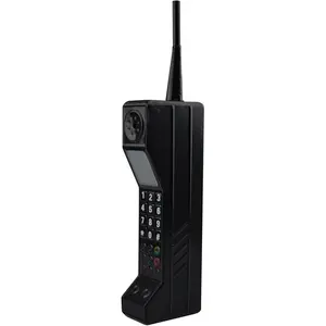 Retro Brick Cell Phone Ornament, Retro 80s 90s Brick Props Phone Ornament Cellular Model for Simulation Photographic, Old Fashioned Pagers Beepers Model for Party Decorations Home Stage Decor Black