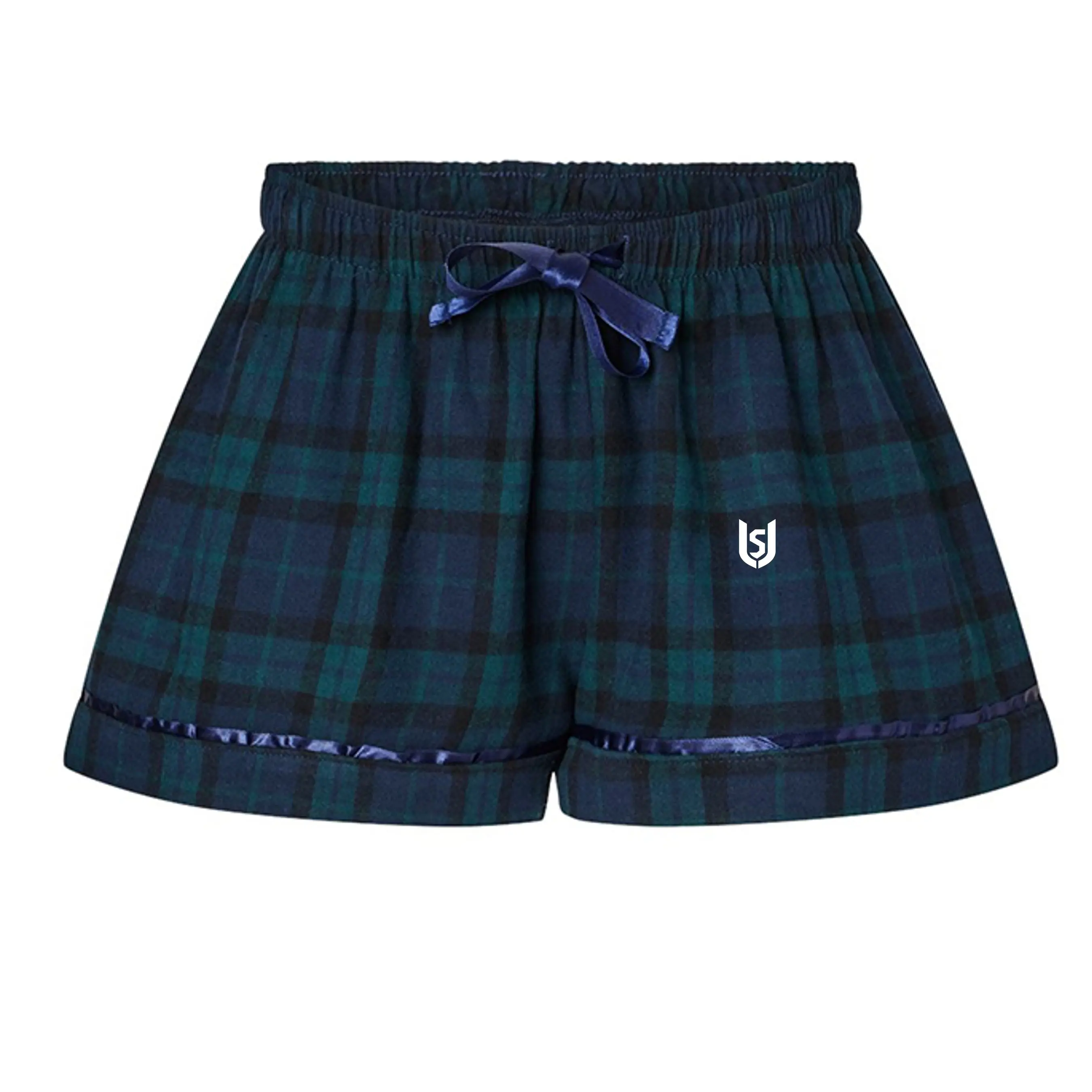Unrestricted Flannel Drawstring Shorts