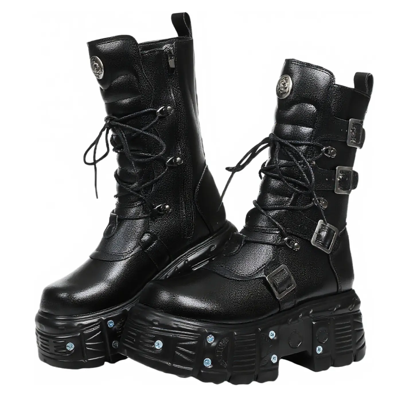 obsidian pocket platform boots - TikTok Shop