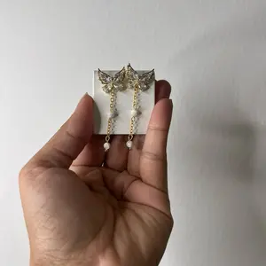 Butterfly mother of pearl earrings