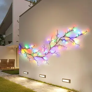 New 1PCS USB-powered courtyard wall decorative tree light. 8 unique outdoor lighting modes for the LED willow lamp. Can be customized in shape. Suitable for desktop, balcony, wedding, Halloween, Christmas and other festival party background wall decoratio