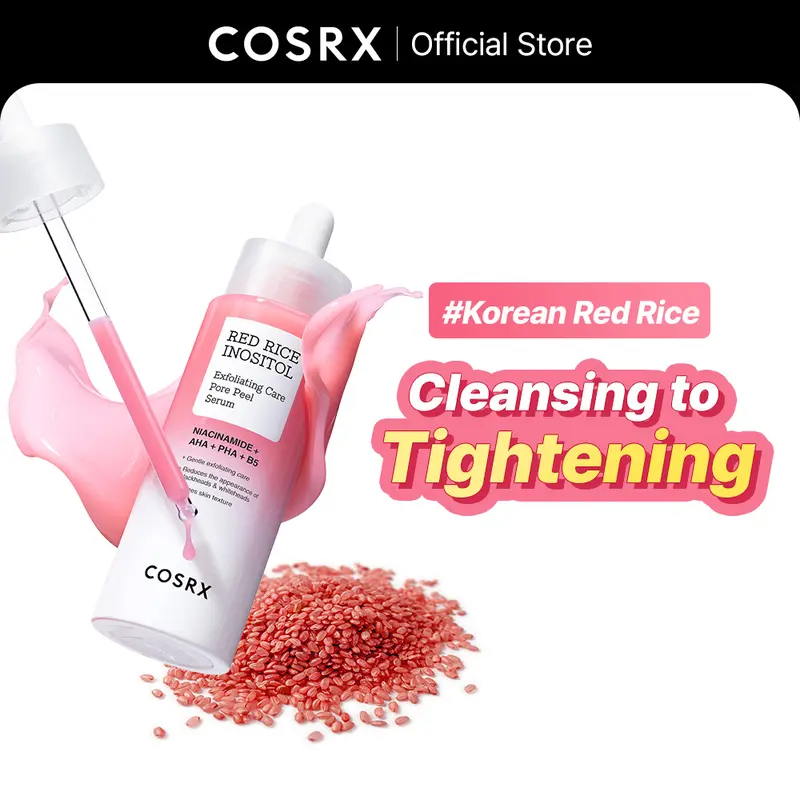 [NEW] [COSRX] RED RICE INOSITOL Exfoliating Care Pore Wash-Off Peel Serum l Cleansing to Tightening l Korean Red rice l  Daily Peeling Exfoliator l Clear Pore with Salicylic Glycolic acid l   Radiant Moisture Hyaluronic Smoother Skin Repair Gentle, Korean