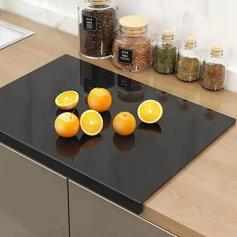 Large Cooking Acrylic Cutting Board, 1 Count Durable Non-slip Kitchen Chopping Board, Kitchen Cutting Board with Protective Film for Home Dining Room, Food Cutting Board