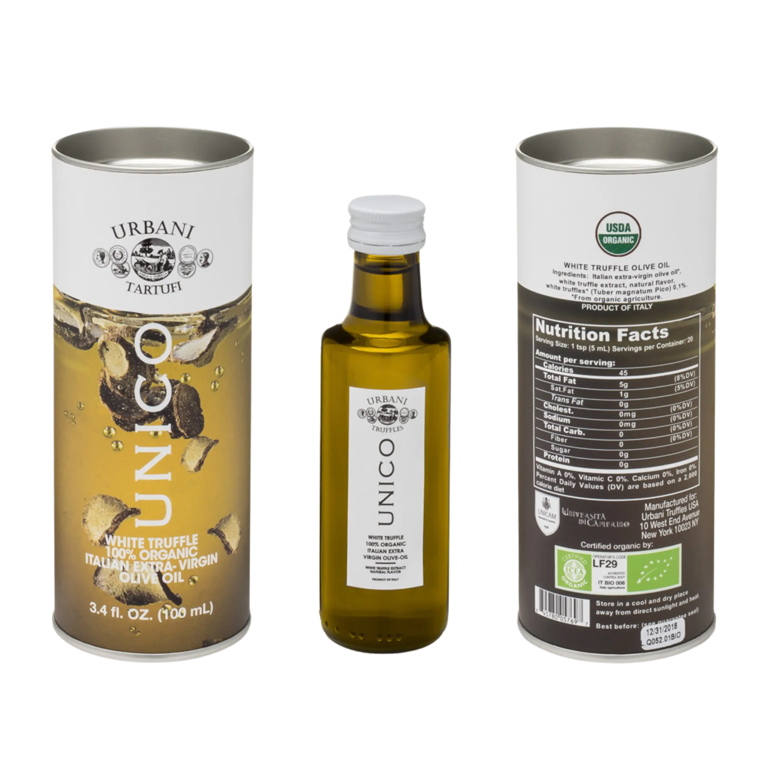 Organic UNICO White Truffle Oil 3.4 fl oz