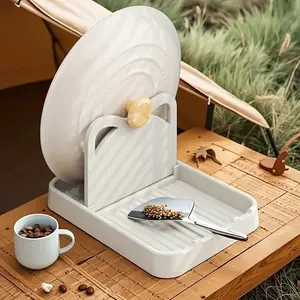 Kitchen Utensil Holder, 1 Count Multifunctional Spoon Rest, Foldable Pot Lid Holder, Cooking Tableware Utensil Holder, Kitchen Accessories, Household Kitchen Products, Cutlery, Kitchenware