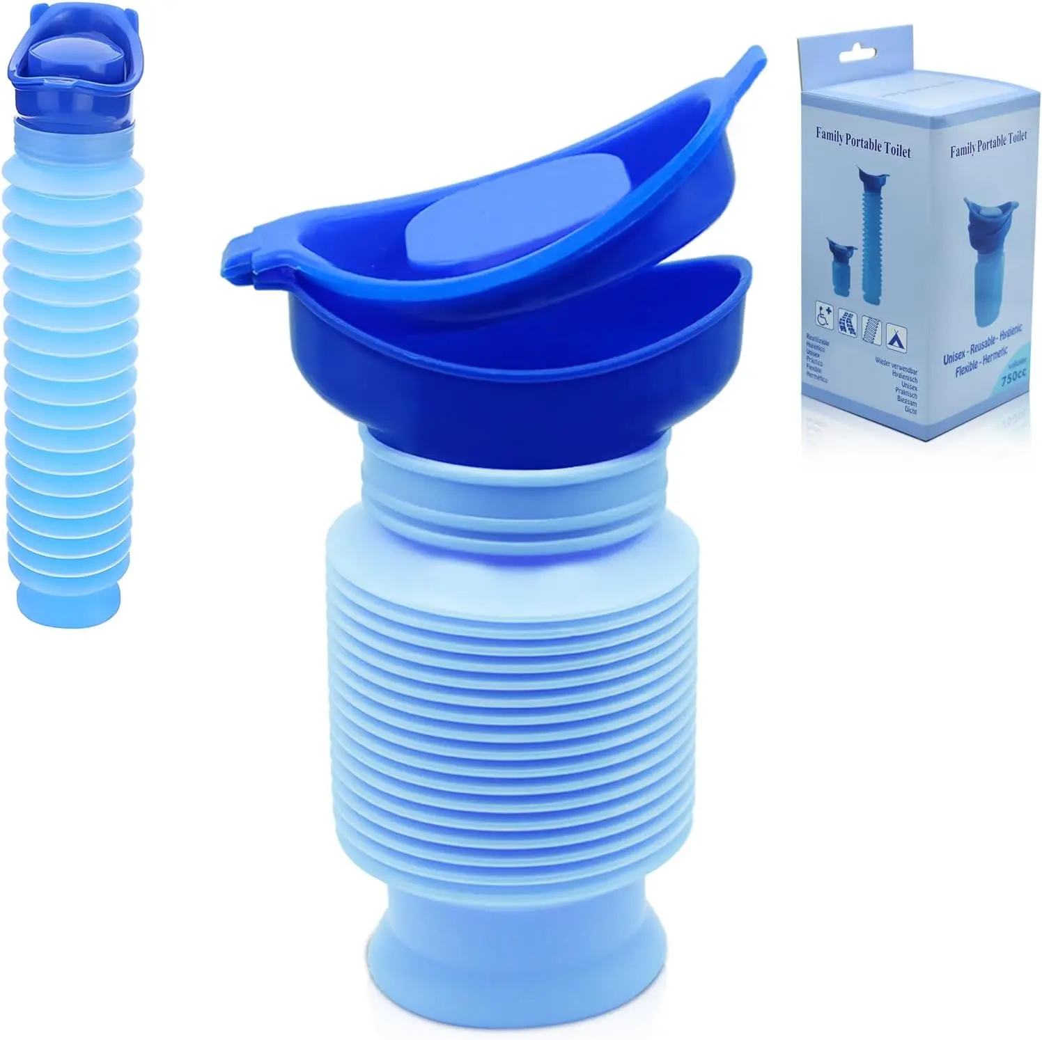 Portable Retractable Pee Bottle, Summer Gifts, Emergency Urinal Bottle, Outdoor Toilet Supplies for Camping & Travel, Solo Camping, Bikepacking water filter