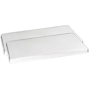Reston Lloyd R-300-W Gas Rectangular Tin Burner Cover Set 2 White