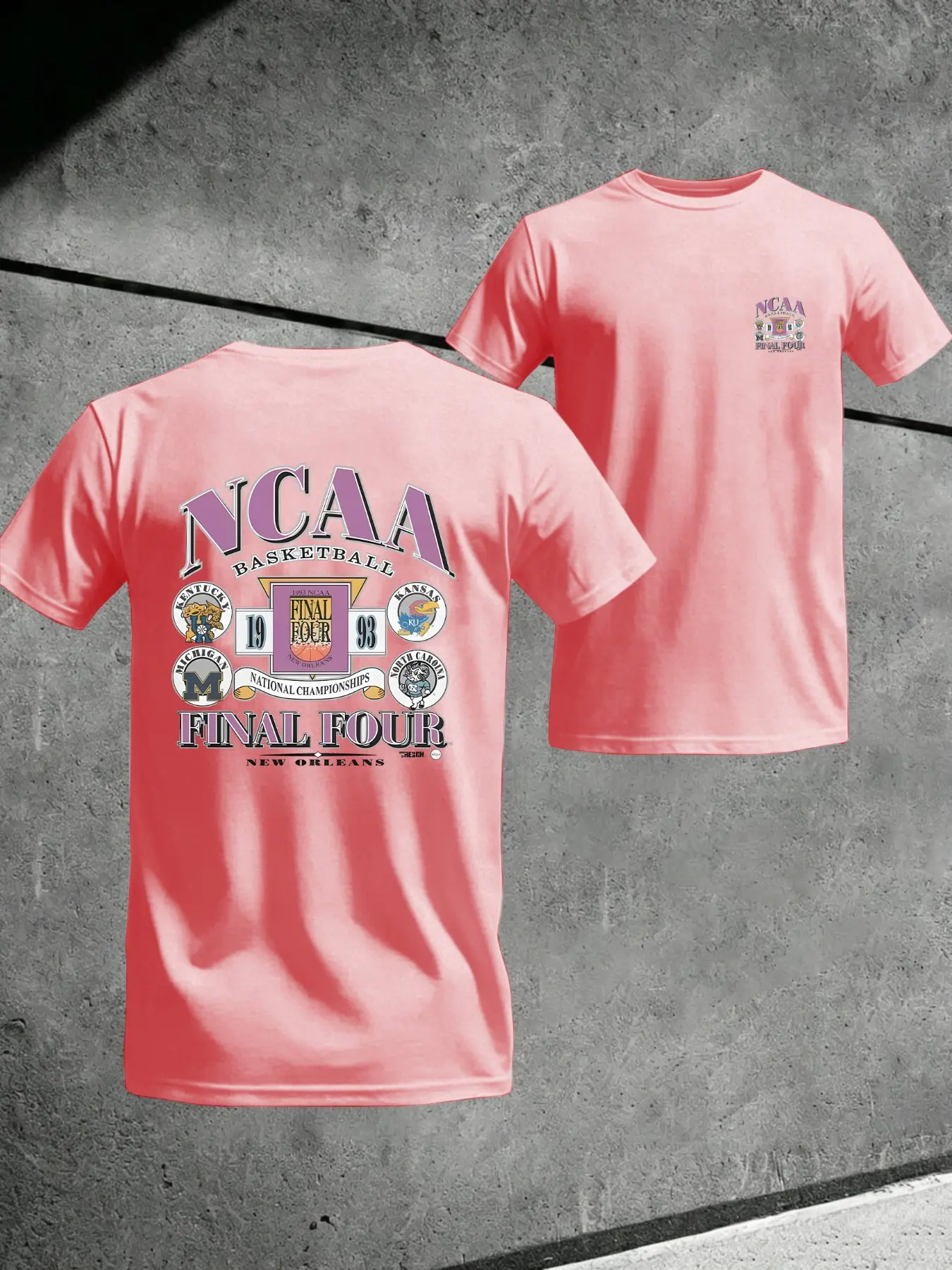 "ncaa" Print Men's Casual Short Sleeve Round Neck T-Shirt, Fitted Knit Fabric, Comfortable for Leisure and Home Wear