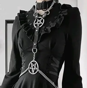 Pentagram Gothic BodPentagram Gothic Body Jewelry Harnessy Jewelry Harness Female Female
