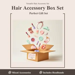 CAJA con accesorios para el cabello