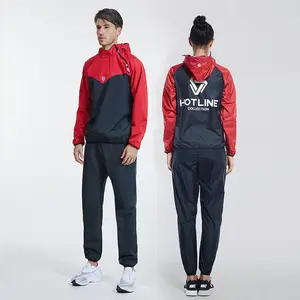 AFZ Long Sleeve Sauna Sweat Enhancing Compression Tummy Flattering Outfits Jacket & Pant, Back To School Summer Workout Outdoor Sports Suit