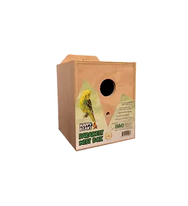 A&E AE9033 7"x7.125"x8.5" Parakeet Nest Box