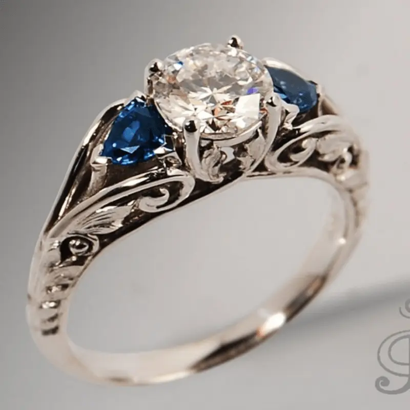 Elegant artificialSilver Plated Promise Ring with Zircon Inlay - Perfect Anniversary or Birthday Gift for Women, Ideal for Evening Parties and Special Occasions jewelry  gifts