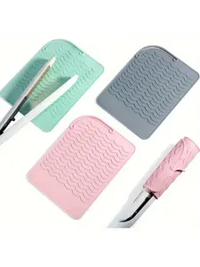 Silicone Heat Resistant Pad for Curling Irons & Straighteners, Essential Hair Styling Tool Accessory, Durable Insulation Mat Protection, Lightweight