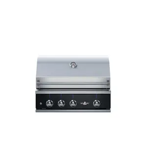 32" Gas Grill w/ Infrared Rotisserie, Black Control Panel