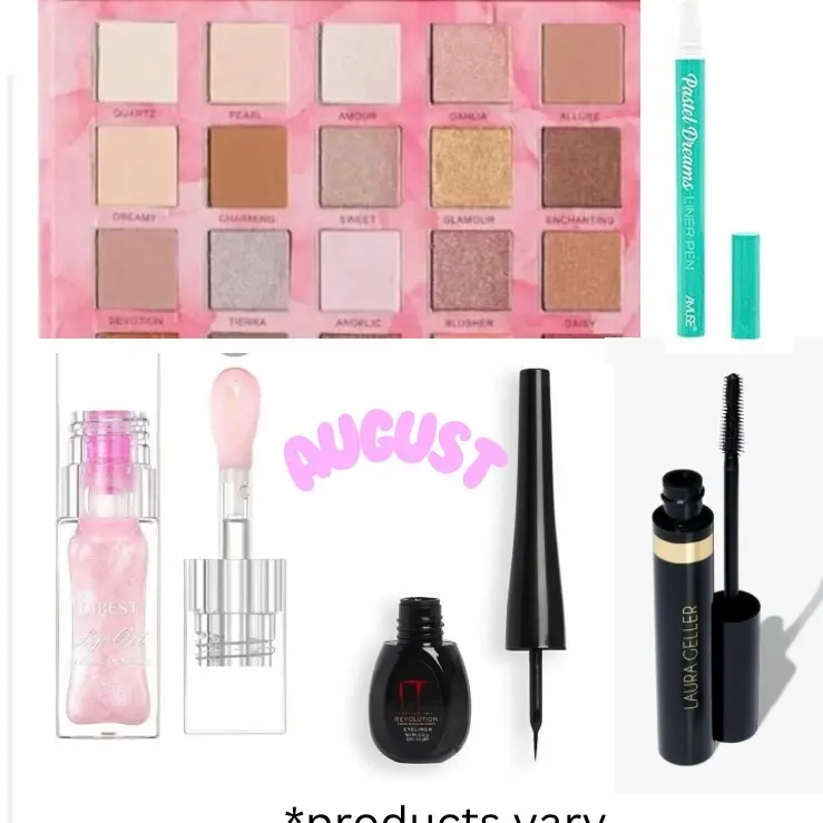 Teen Glam Box - Eyeshadow Palette, Mascara, Lip Gloss, Eyeliner & Cosmetic Bag Makeup Kit - Glossy with Moisturizer - Moisture Skincare Hydrate Smooth Moisturizing Hydrating Color present makeup kit