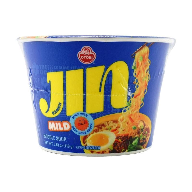 OTTOGI Jin Ramen Mild Bowl 110g - Authentic Korean Instant Noodles, BTS Jin Collaboration, Mild Spicy Flavor
