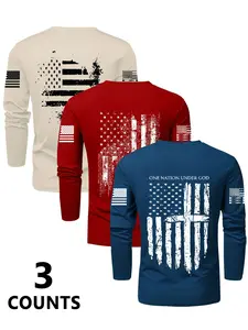 Men's Quick-Dry Moisture-Wicking Long Sleeve T-Shirt, Comfortable Breathable Elastic Fabric, Ideal for Running Fitness Fishing, Breathable Workout Shirt