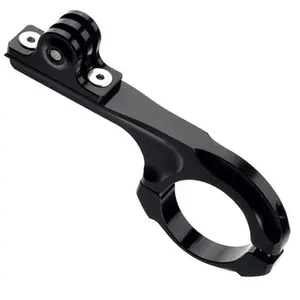 Bike Handlebar Mount Bracket Lightweight Rustproof Aluminum Alloy for Road Mountain Commuter Bikes Sturdy Load Bearing Structure Multi Function Accessory Tool Free Installation Anti Vibration Safety Design Outdoor Cycling Gear