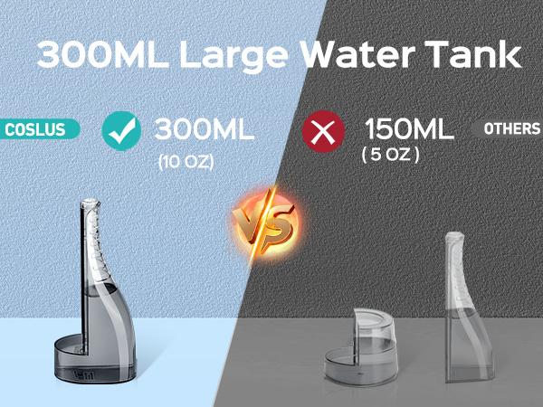 COSLUS E40 Professional Water Flosser|10 Pressure Settings, Cordless & IPX7 Waterproof | Fights Plaque, Tartar & Gum Disease | Perfect for Braces, Orthodontics, Dental Care | Home & Travel Use | #OralCare #Braces #DentalHealth Teeth Cleaning Machine Black