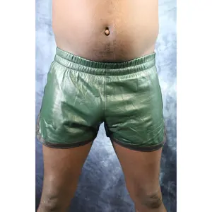 OnF Booty Shorts in Hunter Green with Black