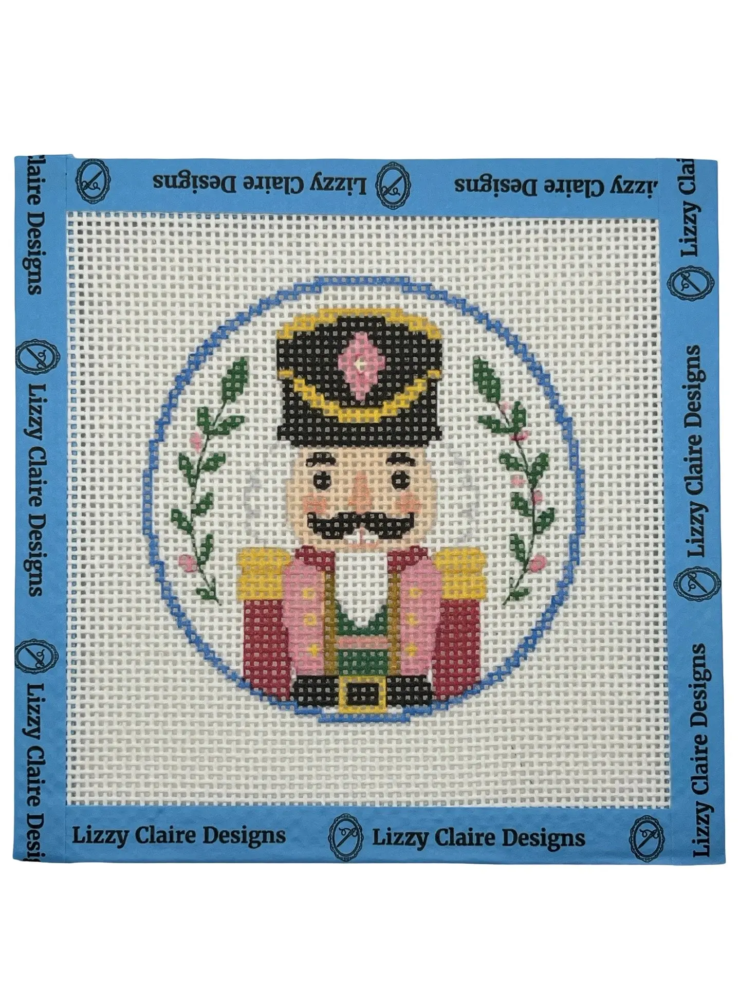 Nutcracker - 13 mesh - 4 inch Round - 6 x 6 - Needlepoint Canvas Nutcracker - 13 mesh - 4 inch Round - 6 x 6 - Needlepoint Canvas