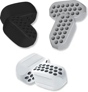 Jawline Exerciser for Man and Woman 3 Resistance Levels (6 pcs) BPA Free Silicone Jaw Exerciser Gum Tablets Jaw Trainer & Jaw Exerciser Shaper for Beginner, Intermediate & Advanced Users