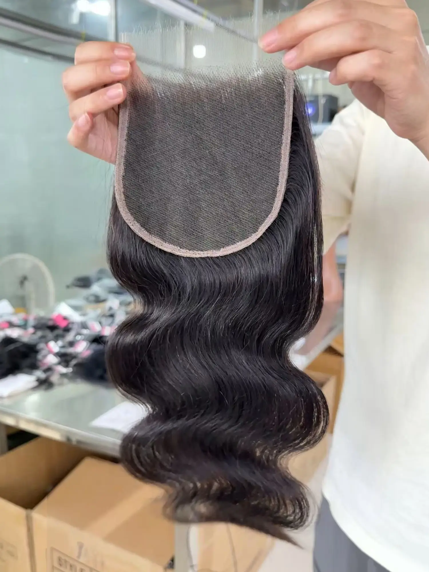 Body Wave Hd Lace Closure 5x5 Transparent Lace Virgin Remy Human Hair Pre Plucked With Baby Hair Natural Hairline