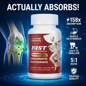 NATURASTAR INC Move Freely Again Joint Support Formula - Fast-Absorbing Chondroitin, Glucosamine Healthcare Supplement for Daily Knee Mobility