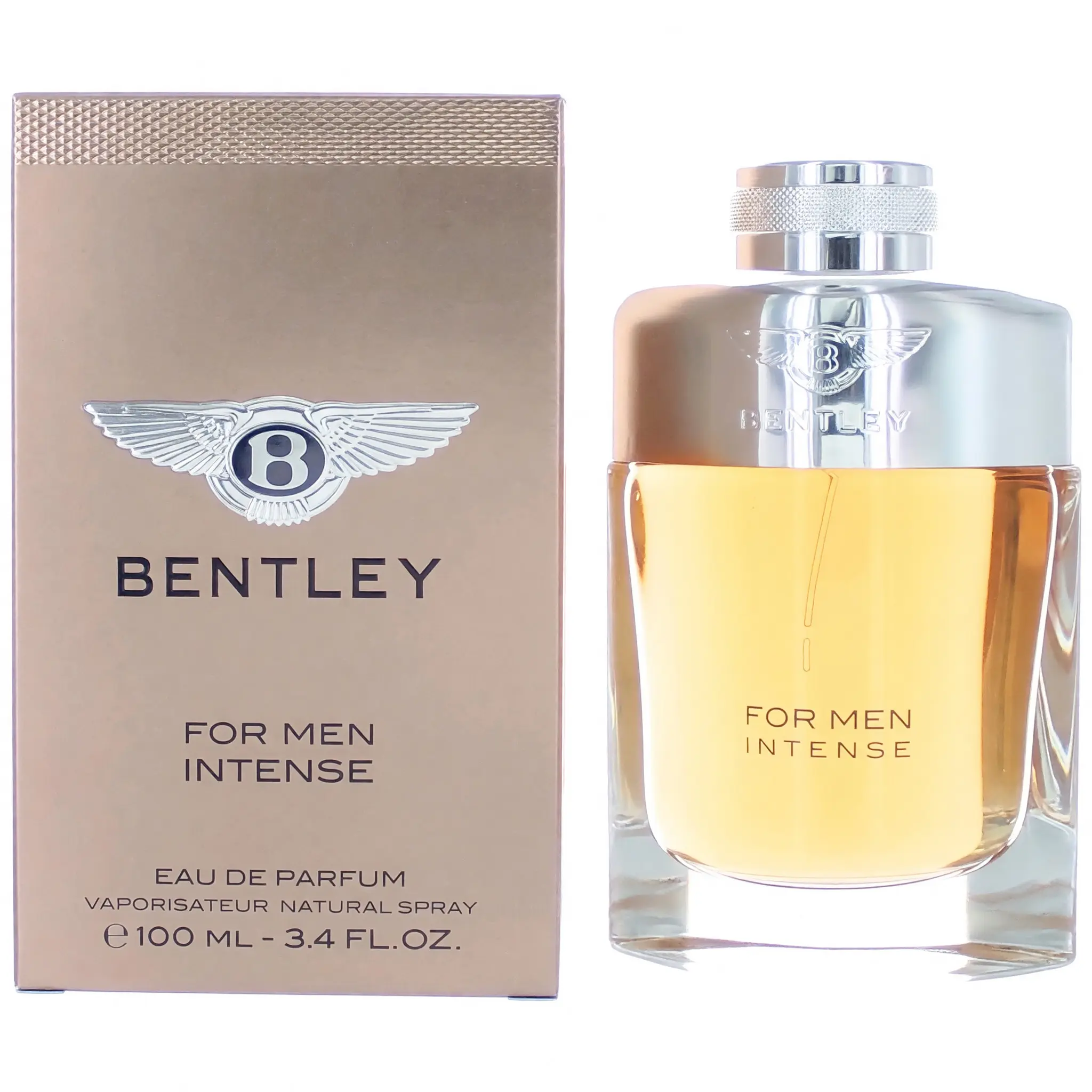 Bentley Intense by Bentley, 3.4 oz EDP Spray for Men, 3 To 3.9 Fl Oz, African Geranium, Base Notes Leather, Benzoin, Incense, Cedar, Patchouli, Oriental, Spicy, Top Notes Bergamot, Black Pepper, Bay Leaf, Wood
