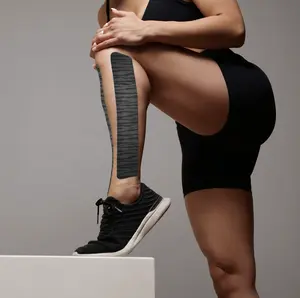 HEALI Kinesiology Tape Black Zebra - Magnesium Menthol Infused Sports Tape Athletic Tape Pre Cut Tapes