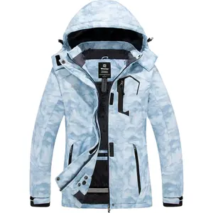 Women's Waterproof Ski Jacket Mountain Windproof Rain Jacket Winter Warm Snow Coat