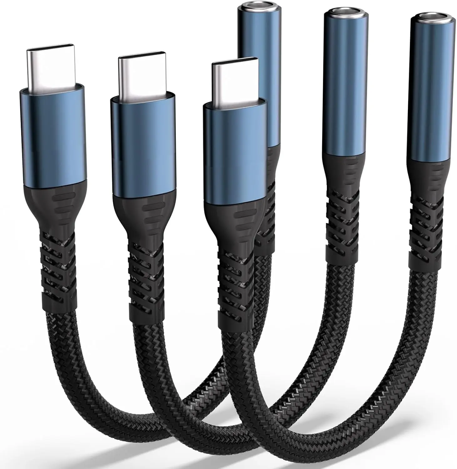 USB C to 3.5mm Audio Headphone Adapter - HiFi Compatible with Apple iPhone 17 16/16 Pro/15/15 Pro/Pro Max/Plus Type C Aux Audio Dongle Cable Cord Compatible with iPad, Samsung Galaxy S23/S23/（3 Pack）