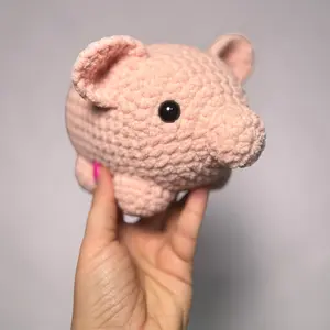 Pink Pig Plush - Soft Farm Stuffed Animal