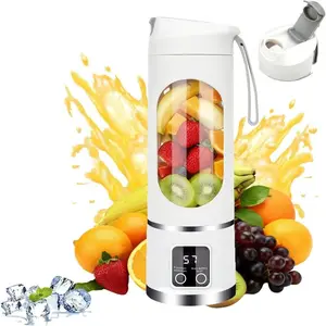 Portable Blender Juicer Cup Digital Multimode Juicer Blender with Smart LED Display | multimode juicer machine | USB Rechargeable, Leak-Proof, No Mess | Make Smoothies, Shakes, Baby Food Anywhere | Gym, Travel, Diet Must-Have, fresh juice
