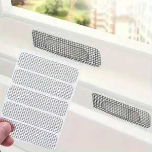 Drainage Anti-Mosquito Stickers Screen, Window Mosquito Net, Embroidered Fabric Stickers, Mosquito Repellent Stickers, Keep Your Home Bug-Free with Grid Repair Patches And Window Drainage Accessories
