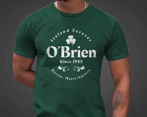 Personalized Irish Shirt Family Ireland Traditions Celtic TShirt Men's Gift Idea Women's Custom Vintage St. Patty's Unisex Tee Clover