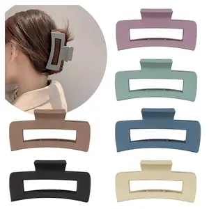 Large Hair Claw Clips Strong Hold Rectangle Hair Claw 4.1In Matte Solid Color Non-Slip Jumbo Hair Styling Accessories for Women Girls Thin Thick Hair, 6 Pack Visit the Whaline Store 4.6 4.6 out of 5 stars    416 ratings