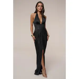 Black Drape And Destiny Maxi Dress