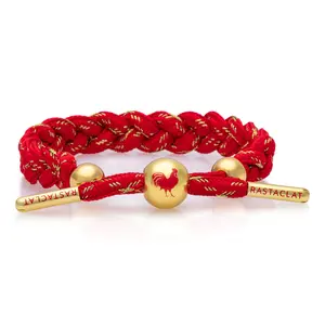 "Rooster" Lunar New Year Braided Bracelet